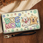 Paws And Love Make Everything Better - Dog & Cat Personalized Custom 3D Inflated Effect Printed Leather Long Wallet -  Gift For Pet Owners, Pet Lovers