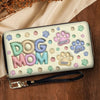 Happiness Is A Warm Paw - Dog & Cat Personalized Custom 3D Inflated Effect Printed Leather Long Wallet -  Gift For Pet Owners, Pet Lovers