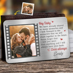 Custom Photo Romantic Couple Gifts - Personalized Aluminum Wallet Card