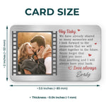 Custom Photo Romantic Couple Gifts - Personalized Aluminum Wallet Card