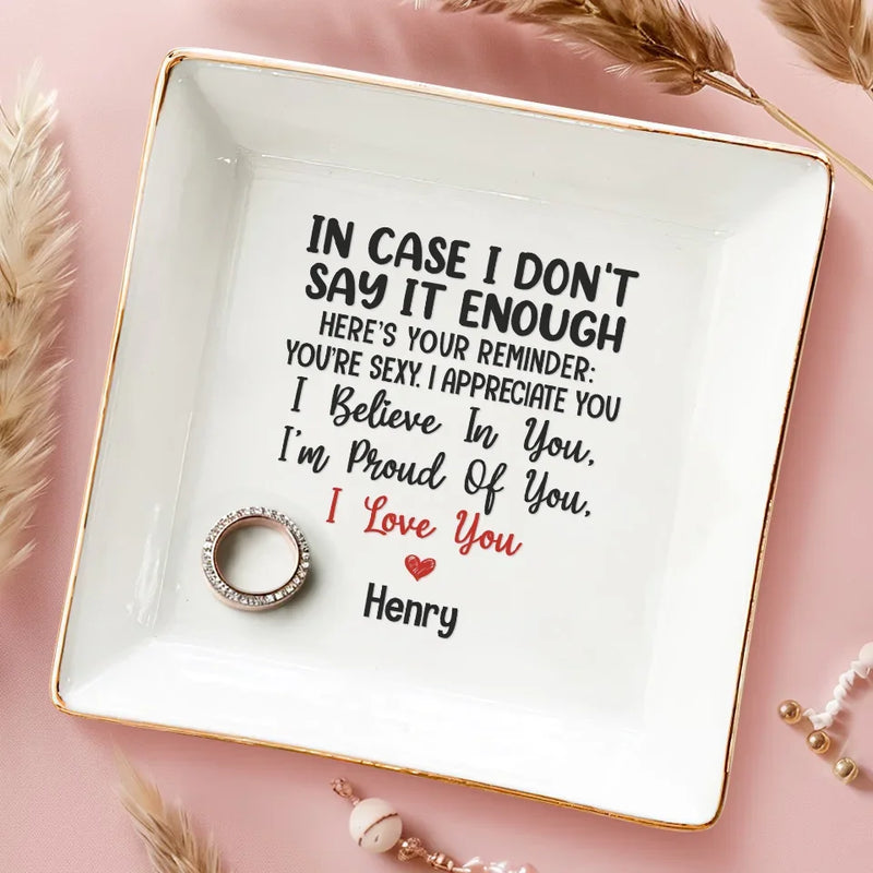 You're Sexy, I Appreciate You - Couple Personalized Custom Jewelry Dish - Gift For Husband Wife, Anniversary