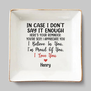 Tu es sexy, je t'apprécie - Plat à bijoux personnalisé pour couple - Cadeau pour mari et femme, anniversaire
