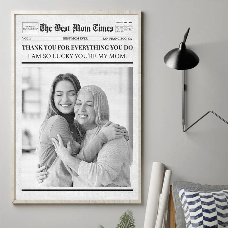 Custom Photo Forever Grateful For Your Endless Love - Family Personalized Custom Vertical Poster - Gift For Mom