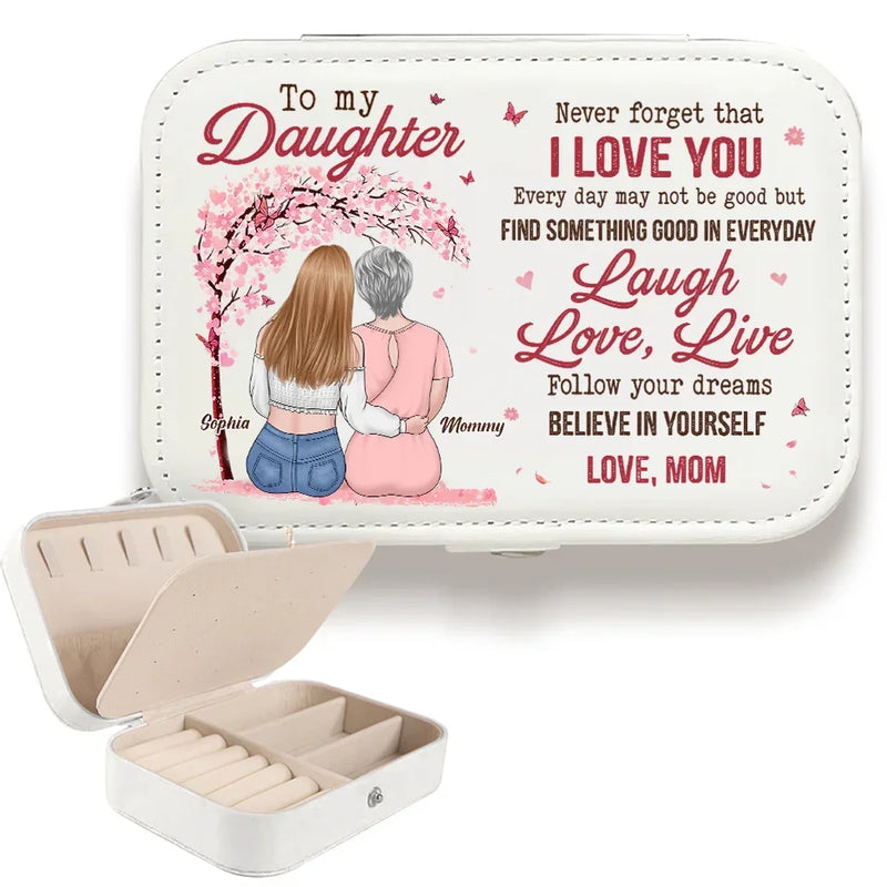 Find Something Good In Everyday - Family Personalized Custom Jewelry Case - Gift For Mom, Grandma