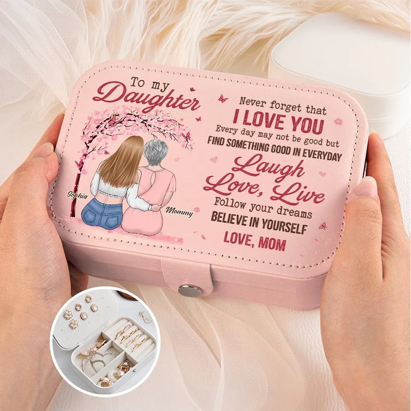 Find Something Good In Everyday - Family Personalized Custom Jewelry Case - Gift For Mom, Grandma