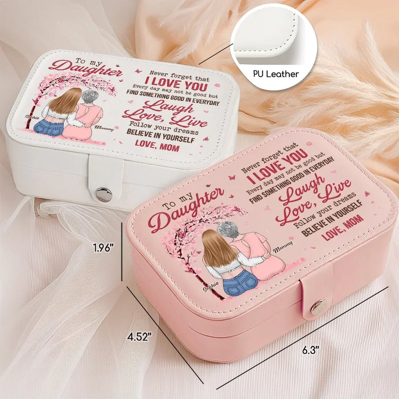 Find Something Good In Everyday - Family Personalized Custom Jewelry Case - Gift For Mom, Grandma