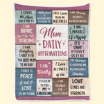 I Am My Child’s Safe Place - Affirmation Personalized Custom Blanket - Gift For Mom, Yourself