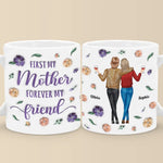 First My Daughter, Forever My Best Friend - Family Personalized Custom 3D Inflated Effect Printed Mug - Gift For Mom, Daughter