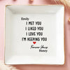 Je t'aime, je te garde - Plat à bijoux personnalisé pour couple - Cadeau pour mari et femme, anniversaire