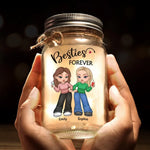Better Together, Always And Forever - Bestie Personalized Custom Mason Jar Light - Christmas Gift For Best Friends, BFF, Sisters