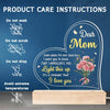 Thank You For Being The Light In My Life - Family  Personalized Custom Shaped 3D LED Light - Gift For Mom, Daughter