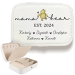 Mama Bear - Family Personalized Custom Jewelry Case - Gift For Mom, Grandma