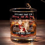 Custom Name Funny Couple Gifts - Personalized Whiskey Glass
