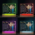 I Love You Forever And Always - Family Personalized Custom Shaped 3D LED Light - Gift For Mom, Daughter