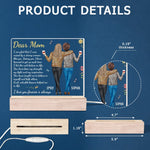 I Love You Forever And Always - Family Personalized Custom Shaped 3D LED Light - Gift For Mom, Daughter
