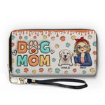 Life Is Better With A Loyal Companion - Dog & Cat Personalized Custom 3D Inflated Effect Printed Leather Long Wallet -  Gift For Mom, Dog Lovers