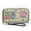 Happiness Is A Warm Paw - Dog & Cat Personalized Custom 3D Inflated Effect Printed Leather Long Wallet -  Gift For Pet Owners, Pet Lovers