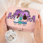 Custom Name Mom Family Gifts - Personalized Jewelry Case