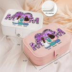 Custom Name Mom Family Gifts - Personalized Jewelry Case