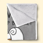 Mom's Official Nap Blanket - Family Personalized Custom Blanket - Gift For Family Members