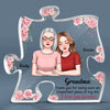 Thank You For Being Such An Important Piece Of My Life - Family Personalized Custom Puzzle Shaped Acrylic Plaque - Gift For Mom, Grandma