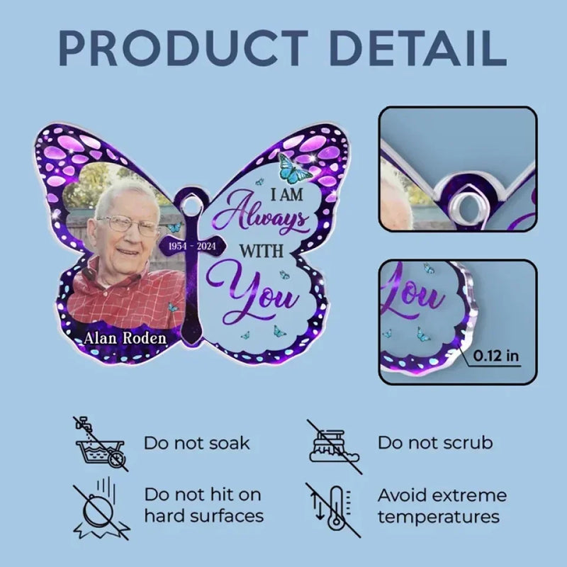 Custom Photo In Memory, We Keep Their Spirit Alive - Memorial Personalized Custom Car Ornament - Acrylic Custom Shaped - Sympathy Gift, Christmas Gift For Family Members