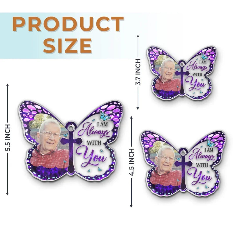 Custom Photo In Memory, We Keep Their Spirit Alive - Memorial Personalized Custom Car Ornament - Acrylic Custom Shaped - Sympathy Gift, Christmas Gift For Family Members