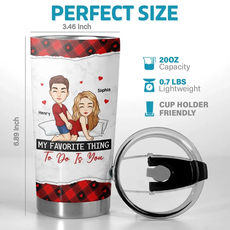 To Me, You Are Perfect - Couple Personalized Custom Tumbler - Gift For Husband Wife, Anniversary