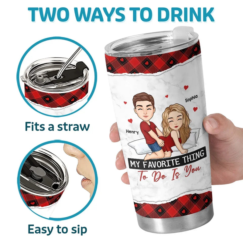 To Me, You Are Perfect - Couple Personalized Custom Tumbler - Gift For Husband Wife, Anniversary
