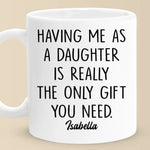 Being My Parent Is The Ultimate Blessing - Family Personalized Custom Mug - Gift for Mom, Dad