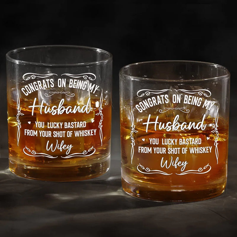 My Love Is Always Yours - Couple Personalized Custom Whiskey Glass - Gift For Husband Wife, Anniversary