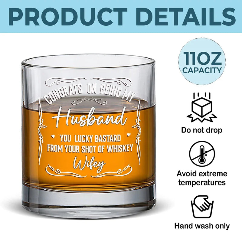 My Love Is Always Yours - Couple Personalized Custom Whiskey Glass - Gift For Husband Wife, Anniversary