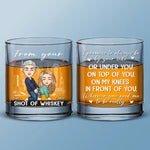 I Promise To Always Be By Your Side - Couple Personalized Custom Whiskey Glass - Gift For Husband Wife, Anniversary