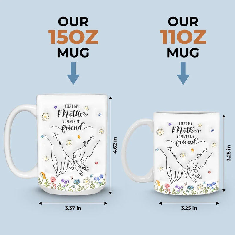 A Mother And Daughter’s Bond Is One Of The Strongest Connections In The World - Family Personalized Custom 3D Inflated Effect Printed Mug - Gift For Mom, Daughter