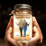 You Make My World Brighter Just By Being In It - Bestie Personalized Custom Mason Jar Light - Gift For Best Friends, BFF, Sisters