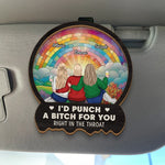 Together, We Can Conquer Anything - Bestie Personalized Custom Car Visor Clip - Gift For Best Friends, BFF, Sisters