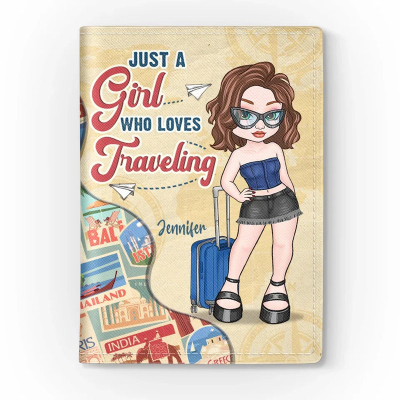 Adventure Awaits - Travel Personalized Custom Passport Cover, Passport Holder - Holiday Vacation Gift, Gift For Adventure Travel Lovers
