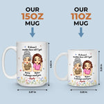 Custom Name Mother Daughter Gifts - Personalized Mugs