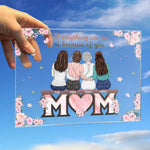 Everything We Are Is Because Of You - Family Personalized Custom Rectangle Shaped Acrylic Plaque - Gift For Mom, Daughter