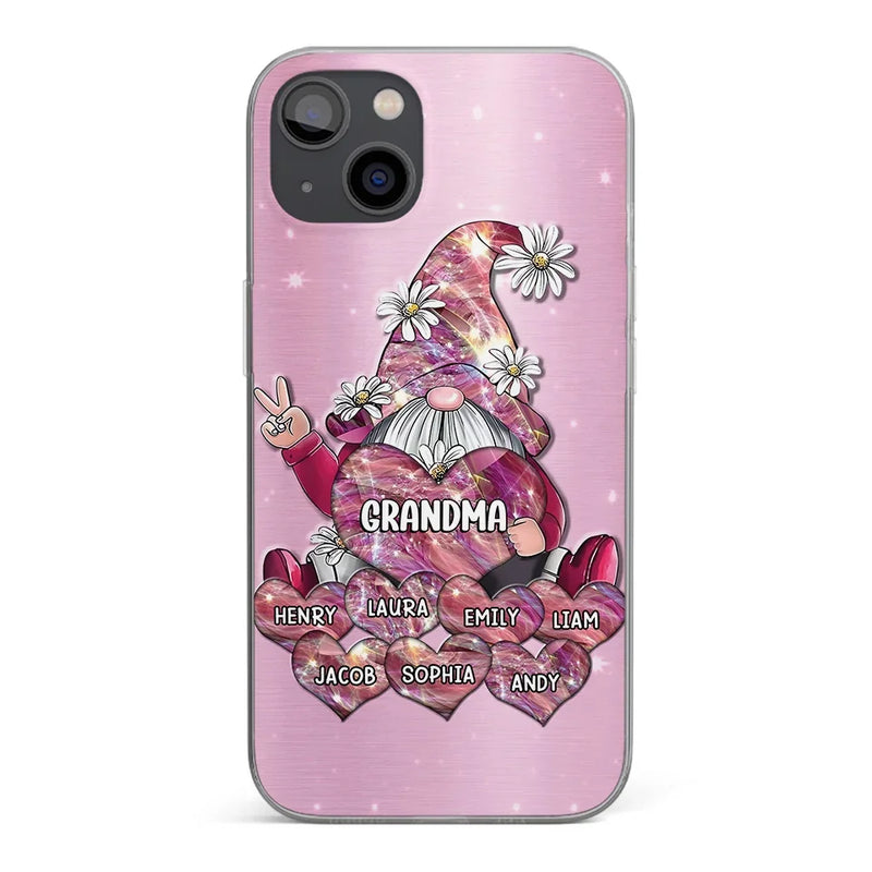 Grandmas Sprinkle Love Like Fairy Dust, Making Everything Magical - Family Personalized Custom Clear Phone Case - Gift For Mom, Grandma