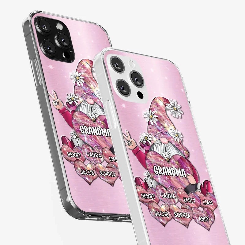 Grandmas Sprinkle Love Like Fairy Dust, Making Everything Magical - Family Personalized Custom Clear Phone Case - Gift For Mom, Grandma