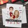 You're My Favorite - Printable Digital File, Digital PNG Download - Couple Personalized Vertical File - Gift For Husband Wife, Anniversary