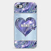 Grandkids Complete Her Joy - Family Personalized Custom Faux Jewelry Effect Printed Clear Phone Case - Gift For Mom, Grandma