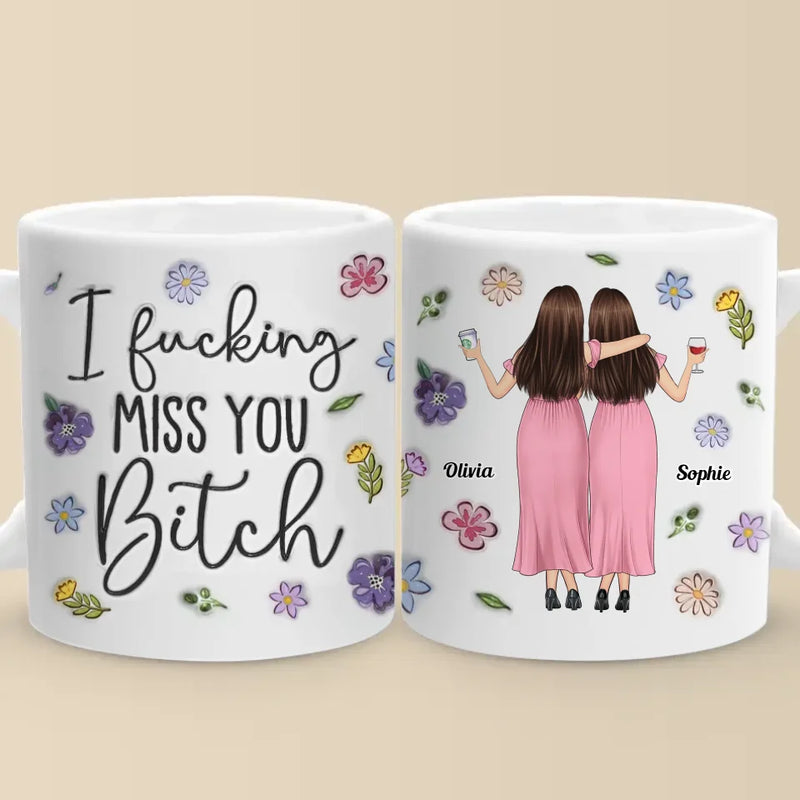 Besties Make The Good Times Unforgettable - Bestie Personalized Custom Mug - Gift For Best Friends, BFF, Sisters