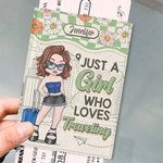 Step Out And Explore - Travel Personalized Custom Passport Cover, Passport Holder - Holiday Vacation Gift, Gift For Adventure Travel Lovers