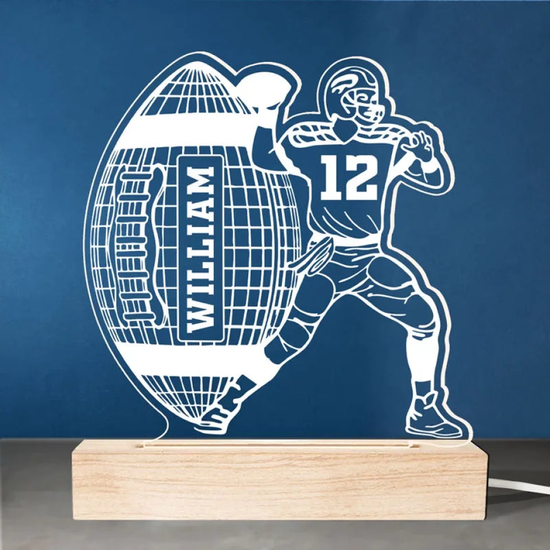 Every Play Is A Chance To Shine - Personalized Custom Shaped 3D LED Light - Gift For Sport Lovers, Sport Players