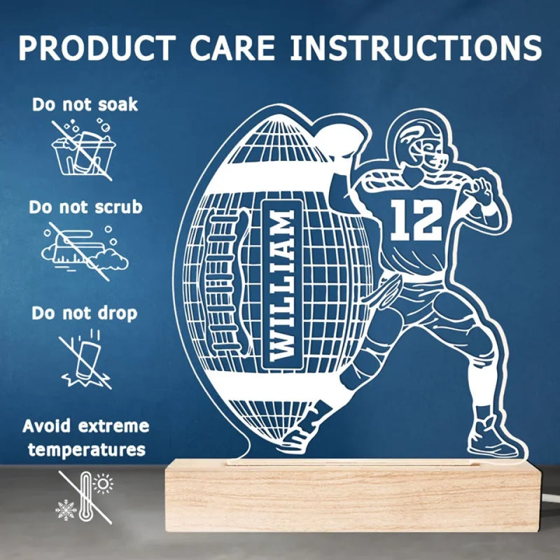 Every Play Is A Chance To Shine - Personalized Custom Shaped 3D LED Light - Gift For Sport Lovers, Sport Players