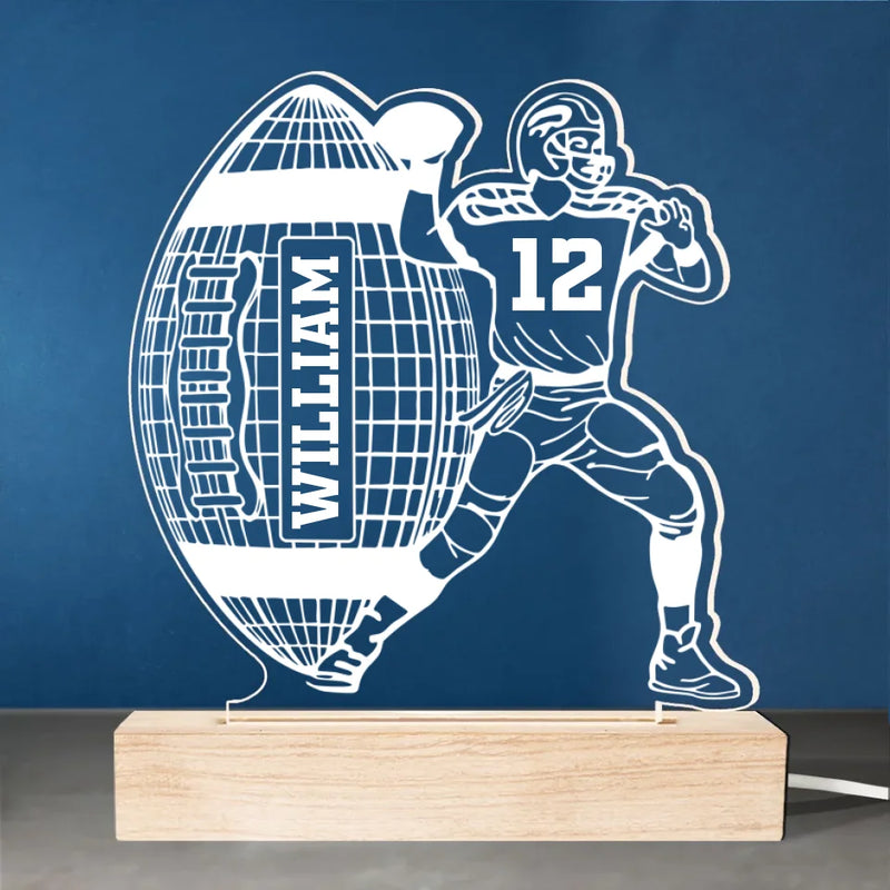 Every Play Is A Chance To Shine - Personalized Custom Shaped 3D LED Light - Gift For Sport Lovers, Sport Players