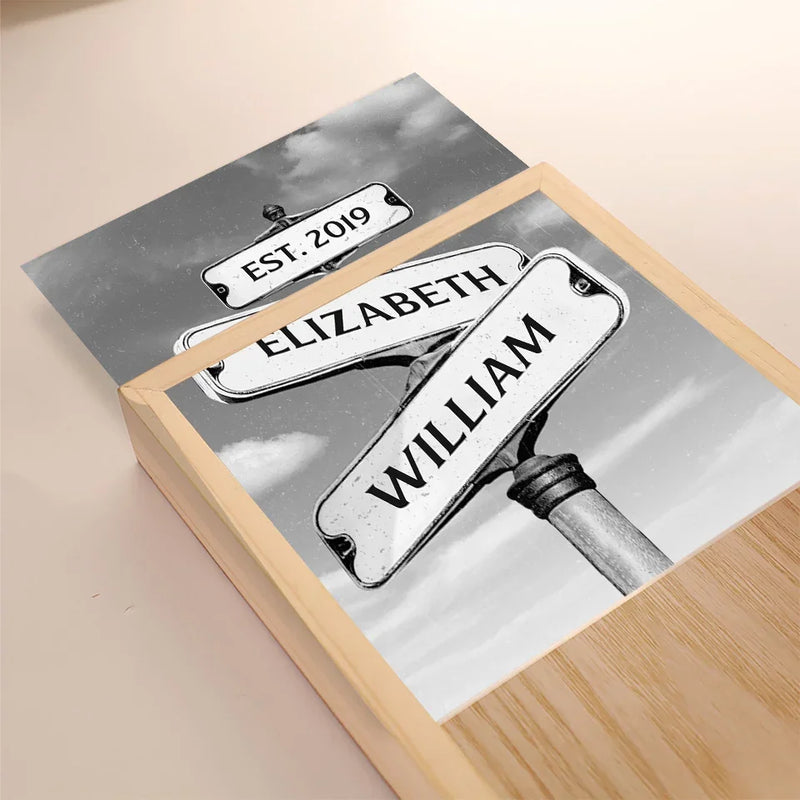 You Are My Today And All Of My Tomorrows - Couple Personalized Custom Frame Light Box - Gift For Husband Wife, Anniversary