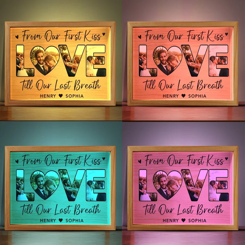 Custom Photo In You, I've Found My Forever - Couple Personalized Custom Frame Light Box - Gift For Husband Wife, Anniversary